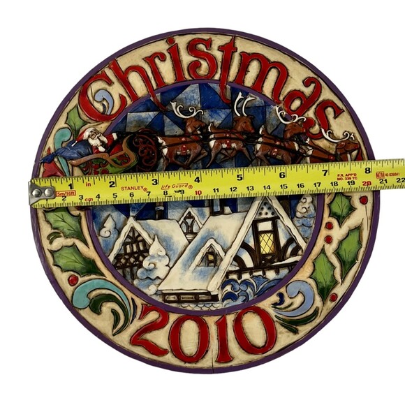 2010 Jim Shore Heartwood Creek Dash Away All Plate #4017641 Enesco Figurine - Picture 15 of 15